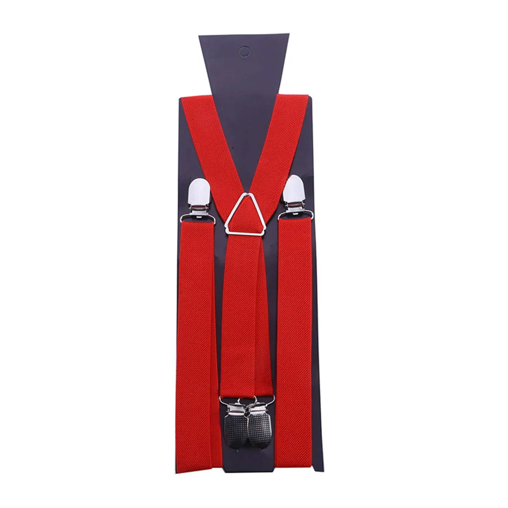 1Pcs Men’s Wide X-Back Adjustable Elastic Suspenders with Heavy Duty Metal Clips Fashion