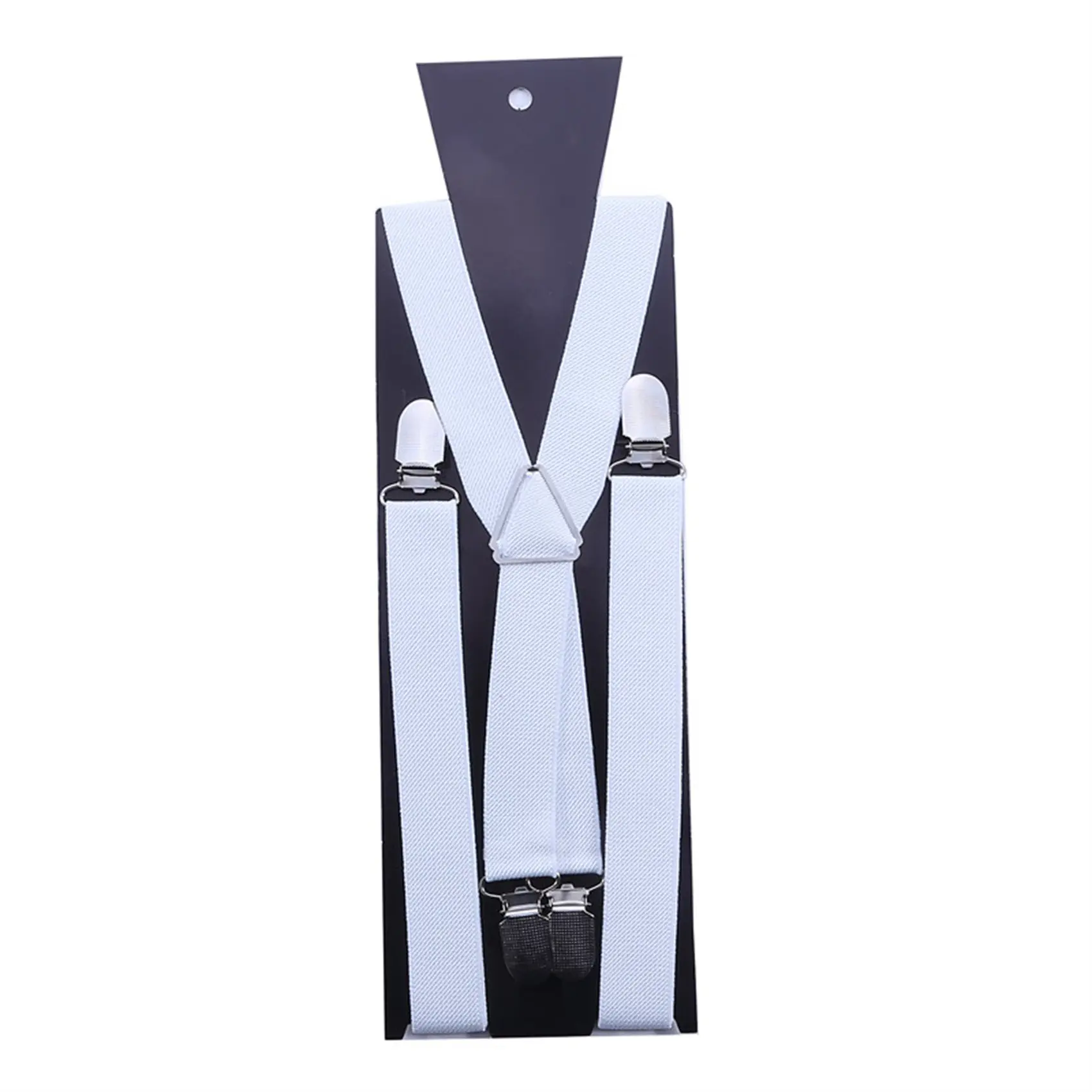 1Pcs Men’s Wide X-Back Adjustable Elastic Suspenders with Heavy Duty Metal Clips Fashion