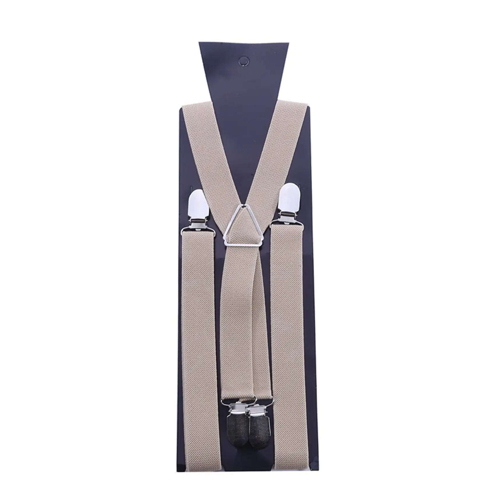 1Pcs Men’s Wide X-Back Adjustable Elastic Suspenders with Heavy Duty Metal Clips Fashion