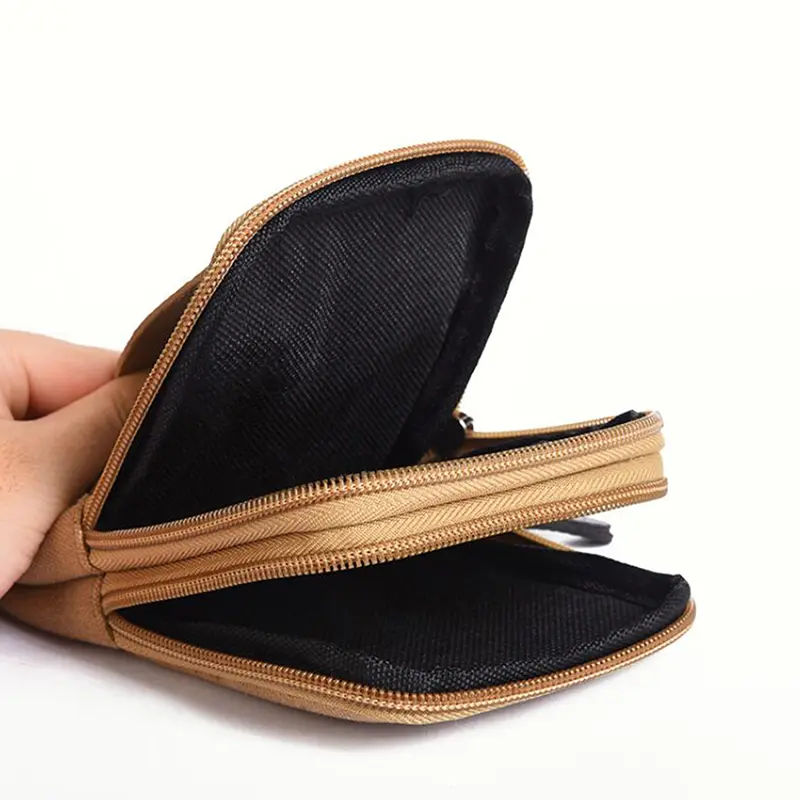 Men Waist Bags Casual Male Zipper Small Solid Color Card Holder Simple All-Match Convenient 4 Inch Phone Packs Belt Fanny Purse