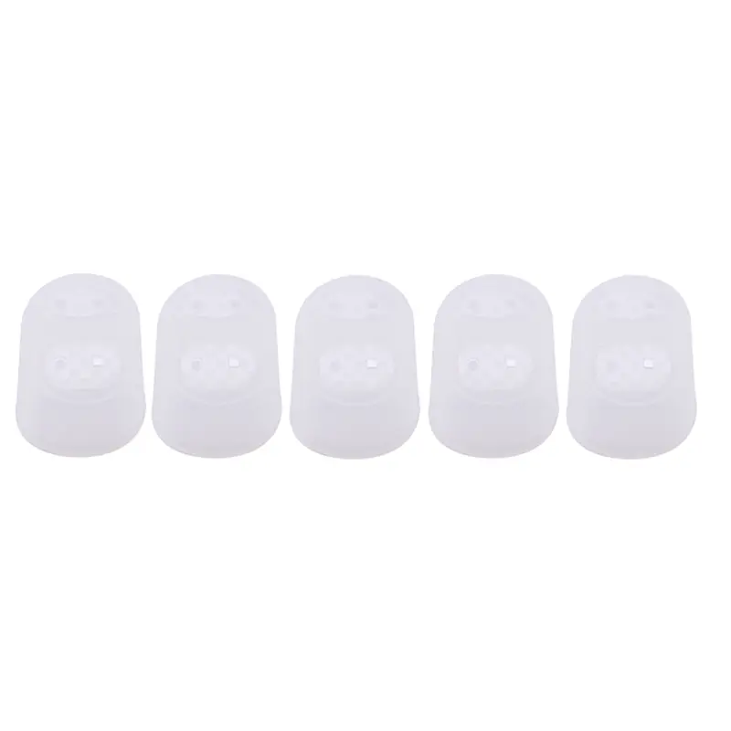 5pcs/Lot Multifunctional Silicone Thimbles Hollowed Out Breathable Protective Finger Sleeve DIY Crafts Sewing Accessories