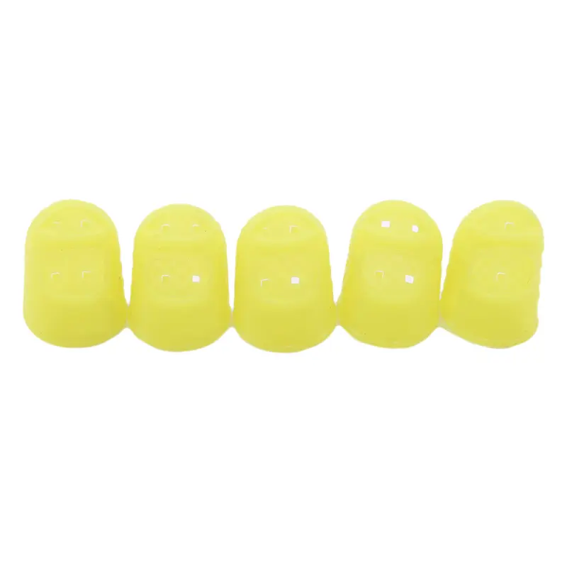 5pcs/Lot Multifunctional Silicone Thimbles Hollowed Out Breathable Protective Finger Sleeve DIY Crafts Sewing Accessories