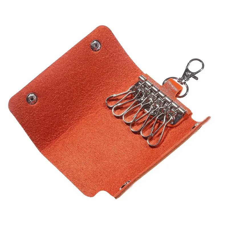 Keychain Wallet Pu Leather Key Holders Women Men Keys Organizer Fashion Solid Key Wallets Key Pouch Car Keychain Housekeeper