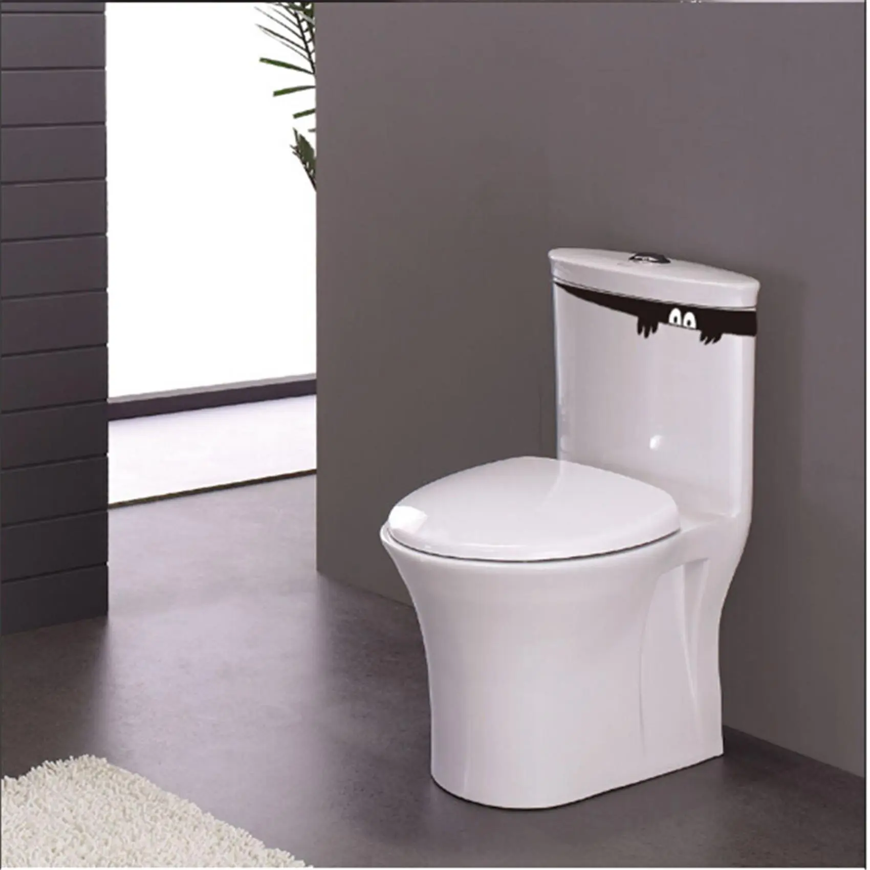 Funny DIY Wall Sticker Toilet Seat Stickers Peep Monster Washbasin Bathroom PVC Cute Cartoon Decal art Removable Home Decor