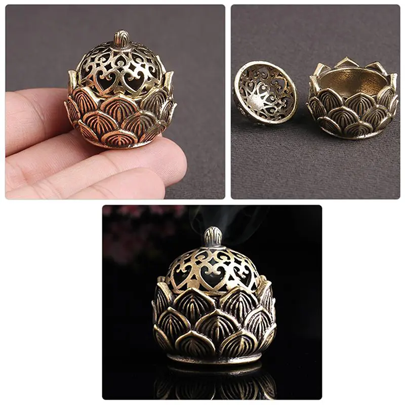 Incense Burner Copper Incenser Holder Decoration For Home Censer Desktop Ornament For Shop Office Home Decoration New Roducts