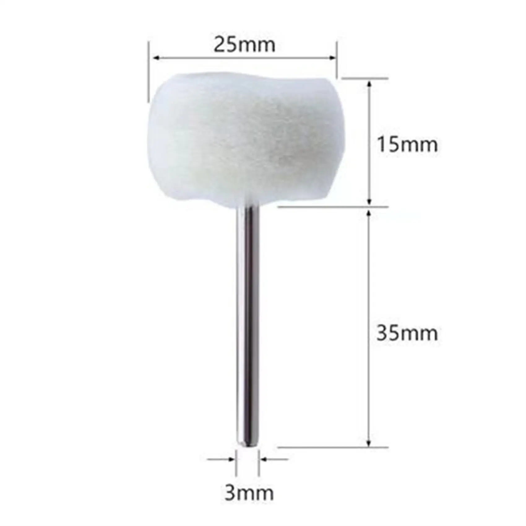 5/10/20pcs Mini grinding sanding head abrasive disc felt 3mm Shank buffing wheels metal Polish Brush Drill Rotary Tool Accessori