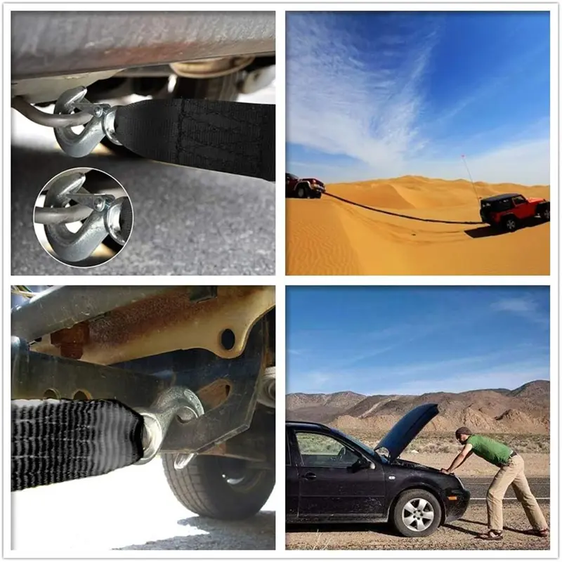 Boat Trailer Winch Strap Car Towing Rope Outdoor Emergency Trolley Rope for Auto Pontoon Fishing Boat + Many More