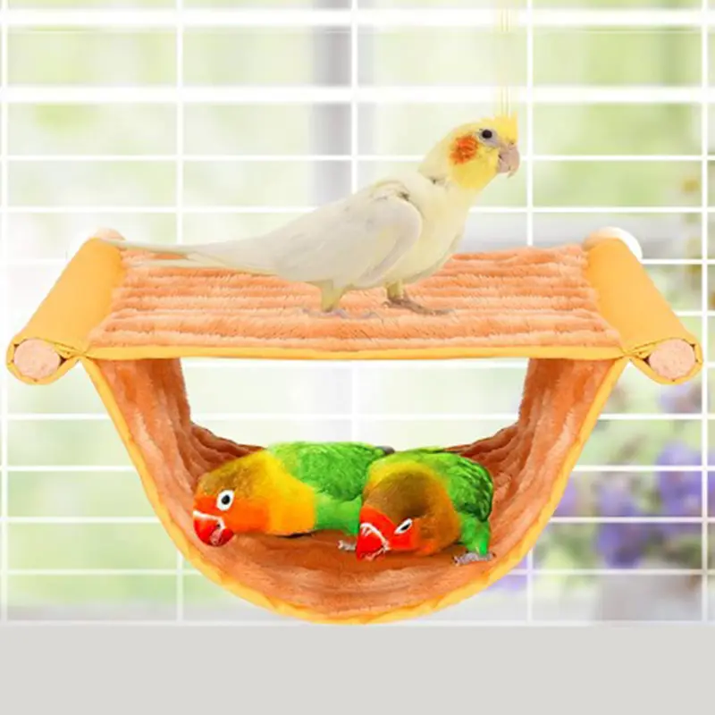 Pet Bird Nest House Winter Warm Parrot House Bed Hammock Hanging Tent Toy Parrots Bird Cage Stand For Bird Sleeping Cage Tent