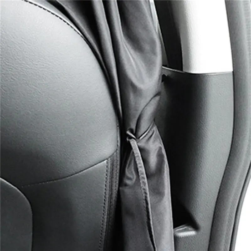 2Pcs Car Isolation Curtain Sealed Taxi Cab Partition Protection Commercial Vehicle Air-conditioning Sunshade And Privacy Curtain