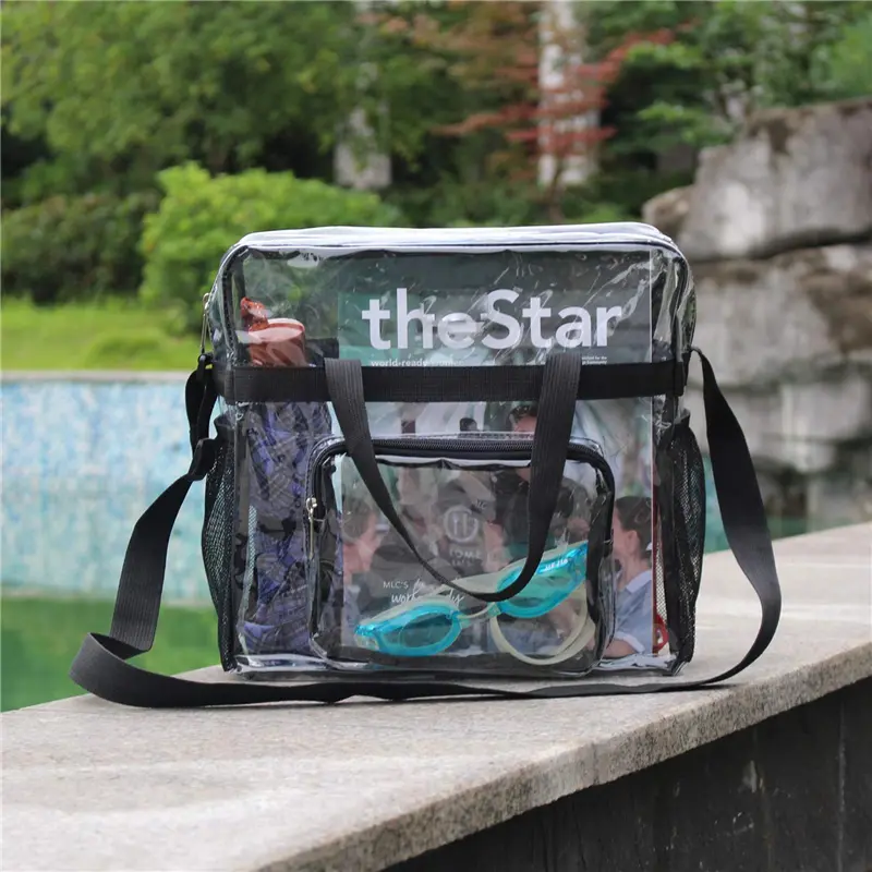 Portable Transparent Shoulder Crossbody Bag Tote Satchel Handbag For Women Lady 2024 Fashion High Quality All-Match Casual Bags
