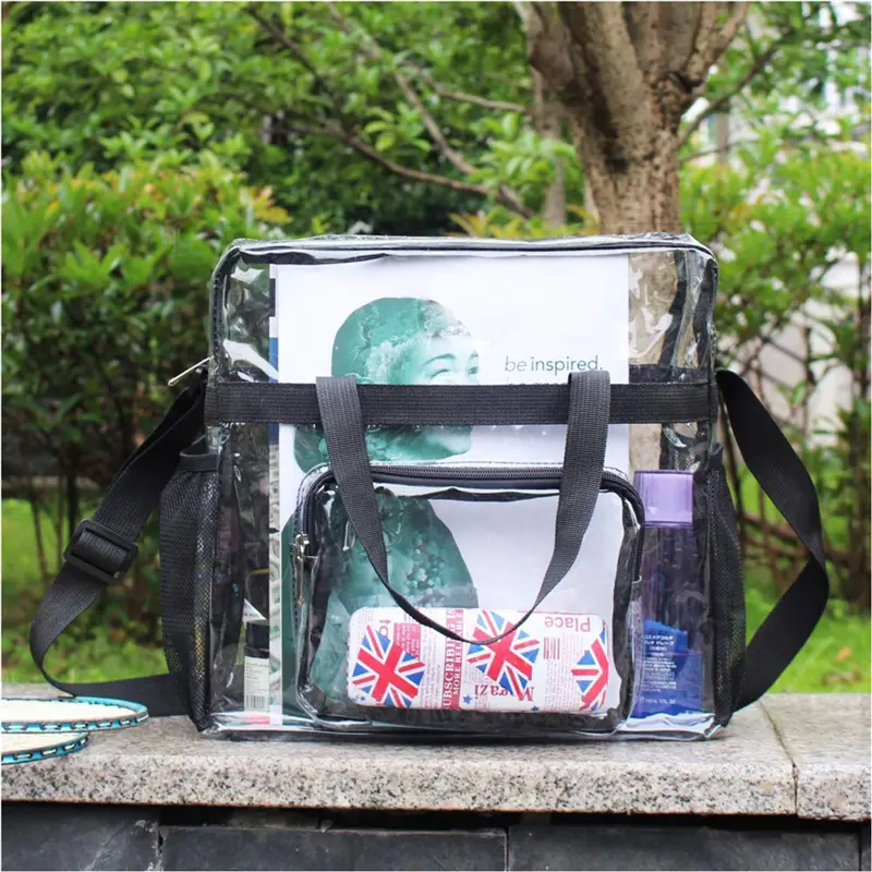 Portable Transparent Shoulder Crossbody Bag Tote Satchel Handbag For Women Lady 2024 Fashion High Quality All-Match Casual Bags