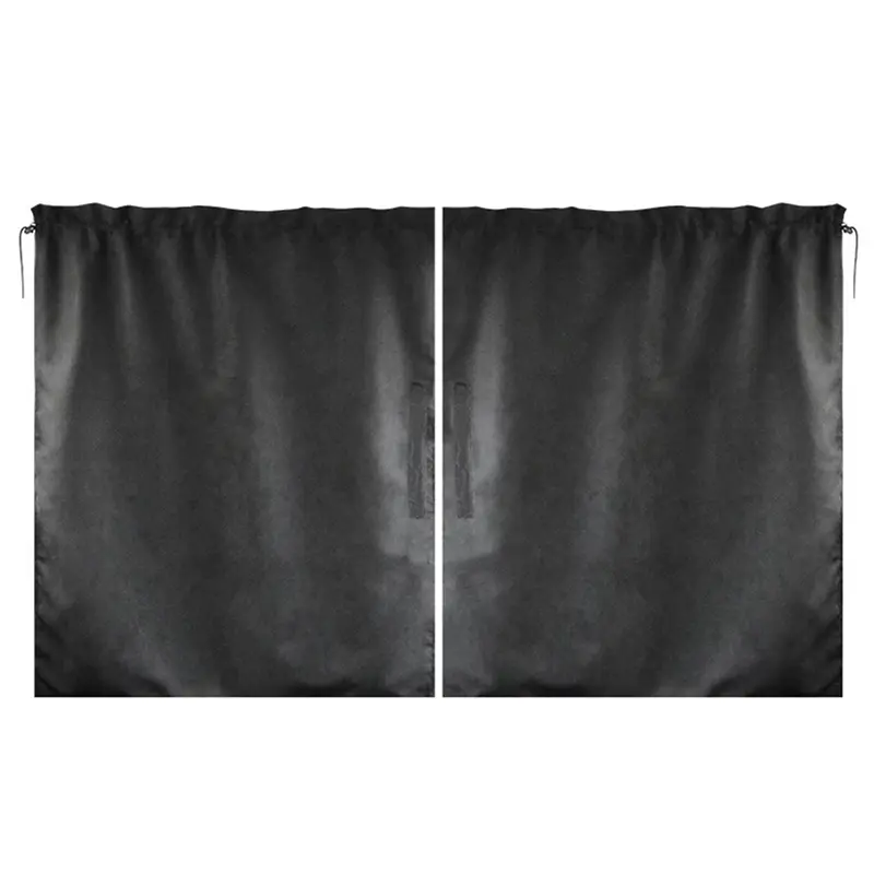 2Pcs Car Isolation Curtain Sealed Taxi Cab Partition Protection Commercial Vehicle Air-conditioning Sunshade And Privacy Curtain