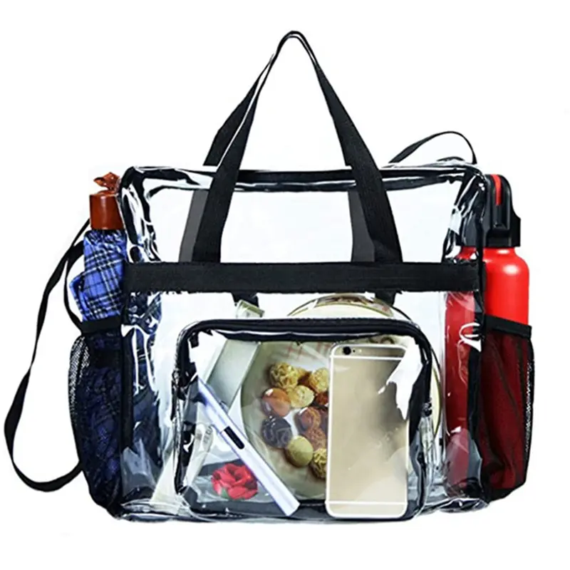 Portable Transparent Shoulder Crossbody Bag Tote Satchel Handbag For Women Lady 2024 Fashion High Quality All-Match Casual Bags