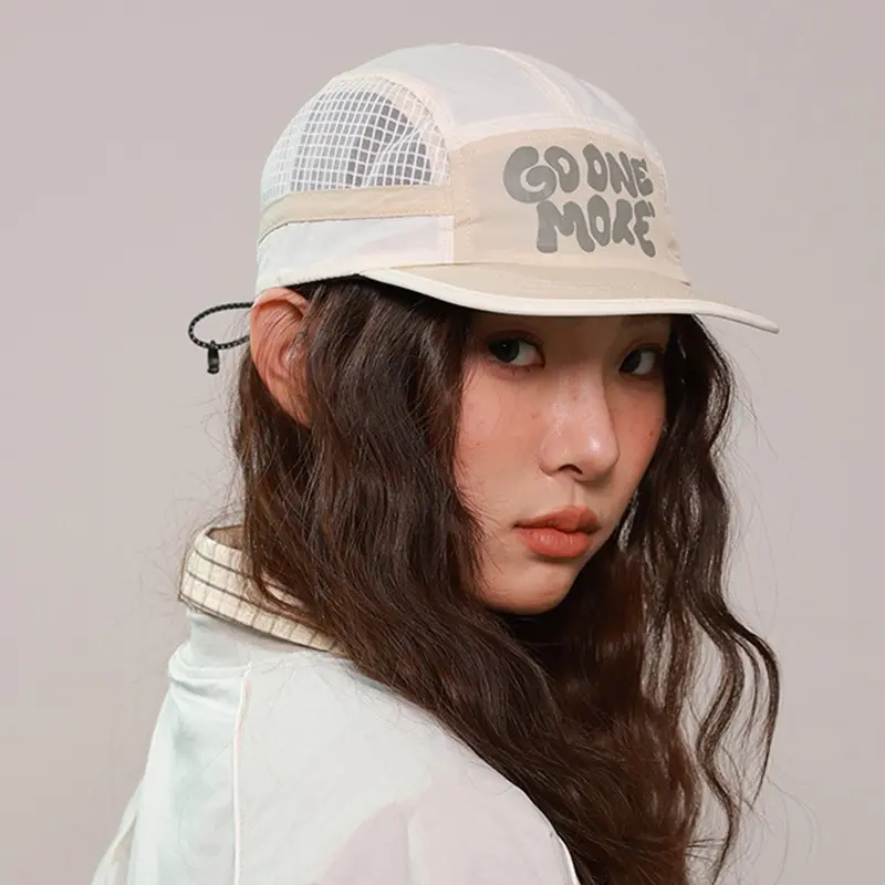 Fashion Summer Outdoor Hats Mesh Breathable Baseball Caps Letter Duck Tongue Cap Simple Short Brim Men Women Thin Sun Hat