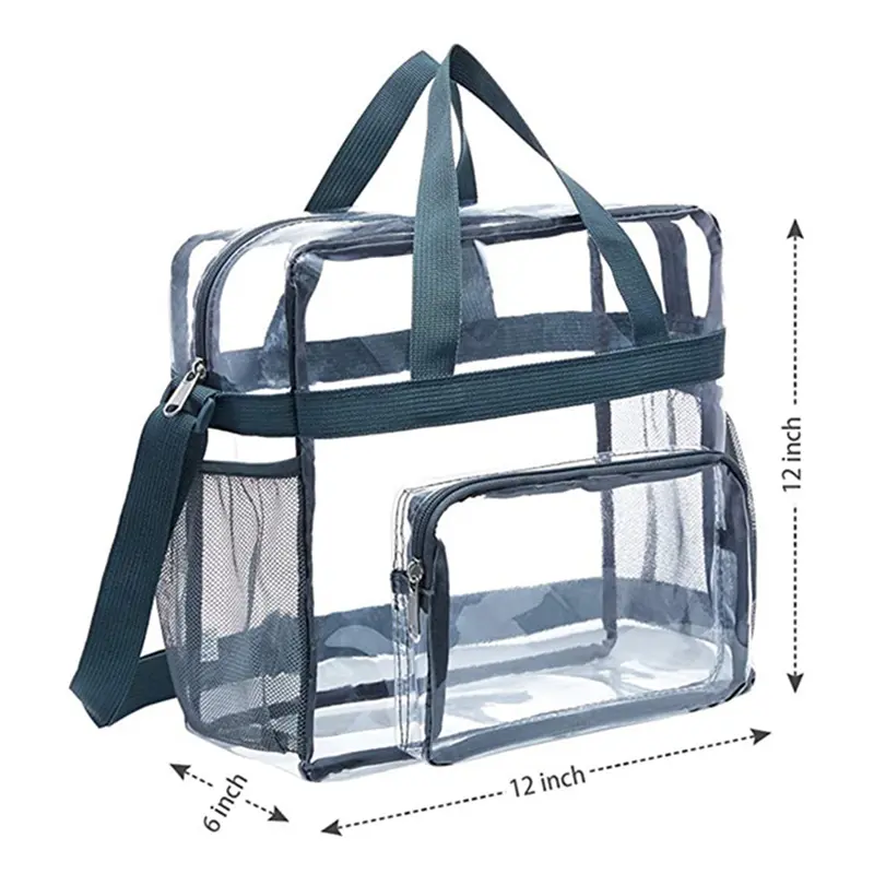 Portable Transparent Shoulder Crossbody Bag Tote Satchel Handbag For Women Lady 2024 Fashion High Quality All-Match Casual Bags
