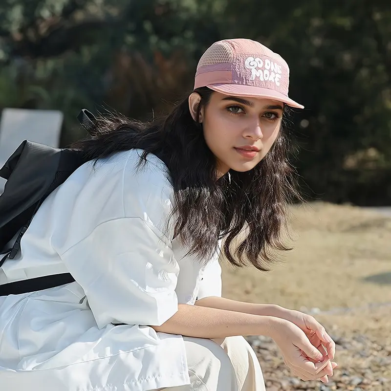 Fashion Summer Outdoor Hats Mesh Breathable Baseball Caps Letter Duck Tongue Cap Simple Short Brim Men Women Thin Sun Hat