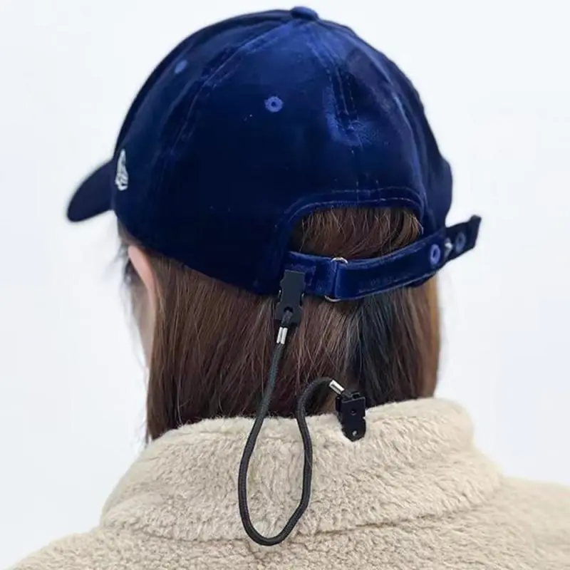 ﻿2Pcs Sunglasses Chain Glasses Cap Wind-proof Rope Hat Clips Cap Retainer Outdoor Scarf Clip Lanyard Rope Cord For Camping