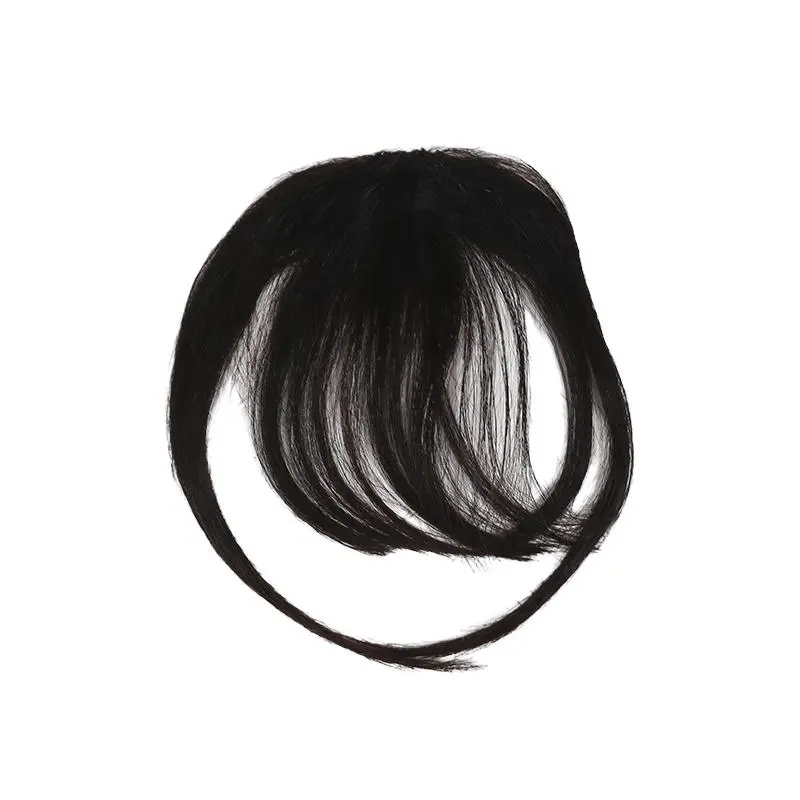 Fake Air Bangs Hair Clip-In Extension Synthetic Hair Fake Fringe Natural False Hairpiece Women Clip in Bangs Hair Styling Tools
