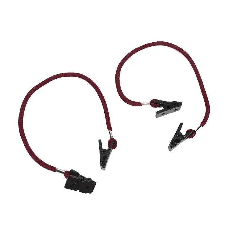 ﻿2Pcs Sunglasses Chain Glasses Cap Wind-proof Rope Hat Clips Cap Retainer Outdoor Scarf Clip Lanyard Rope Cord For Camping