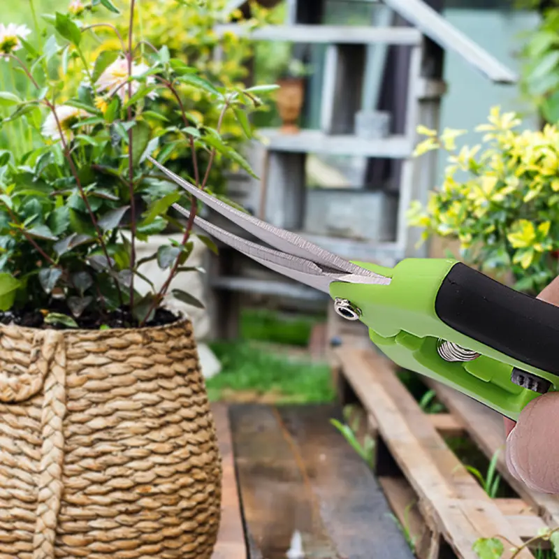 Garden Pruning Shears Orchard Picking Scissors Potted Trim Weed Branches Garden Flower Sharp Scissors Gardening Hand Tools
