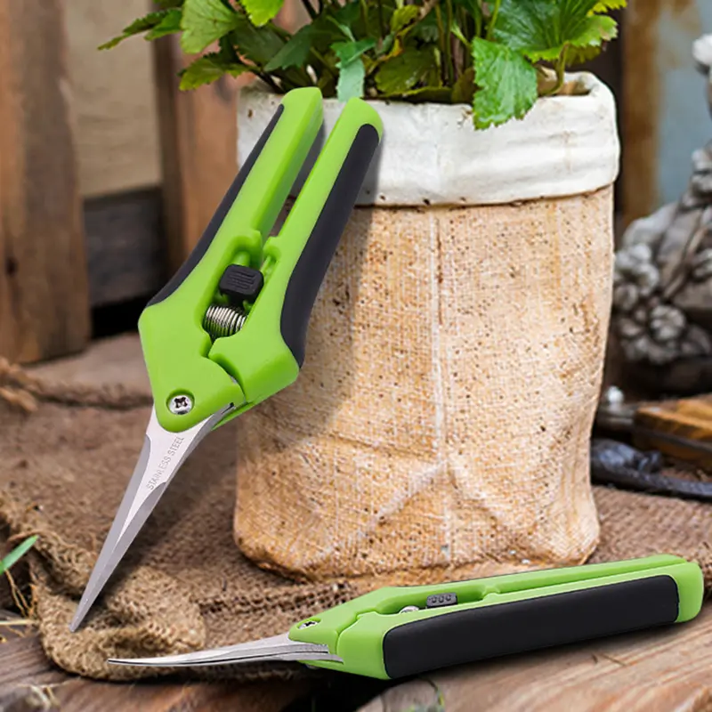 Garden Pruning Shears Orchard Picking Scissors Potted Trim Weed Branches Garden Flower Sharp Scissors Gardening Hand Tools