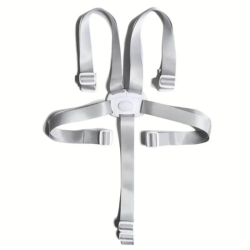 Silvery 3/5 Point Harness Child Seat Belt Lunch Seat Fastening Strap Toddler Protection Universal Strap Stroller Accessories