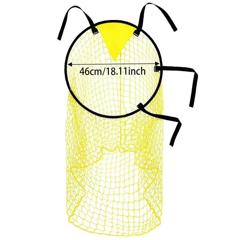 Soccer Football Target  Net Free Kick Shooting Practice Target For Soccer Training Equipment Pocket Auxiliary Yellow Color Net