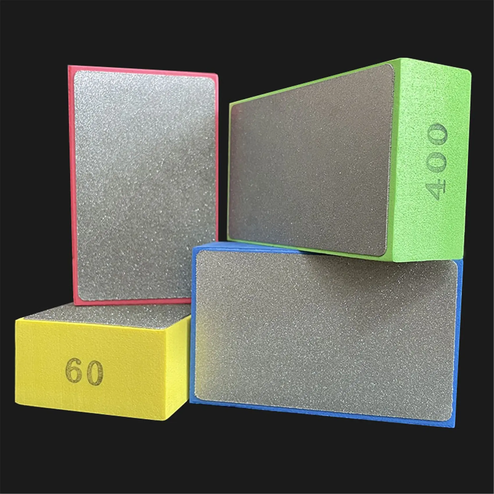 60/100/200/400 Grits Tile Trimmer Polishing Pad Diamond Polishing Pad For Ceramic Marble Glass Grinding Sanding Hand Pads Block