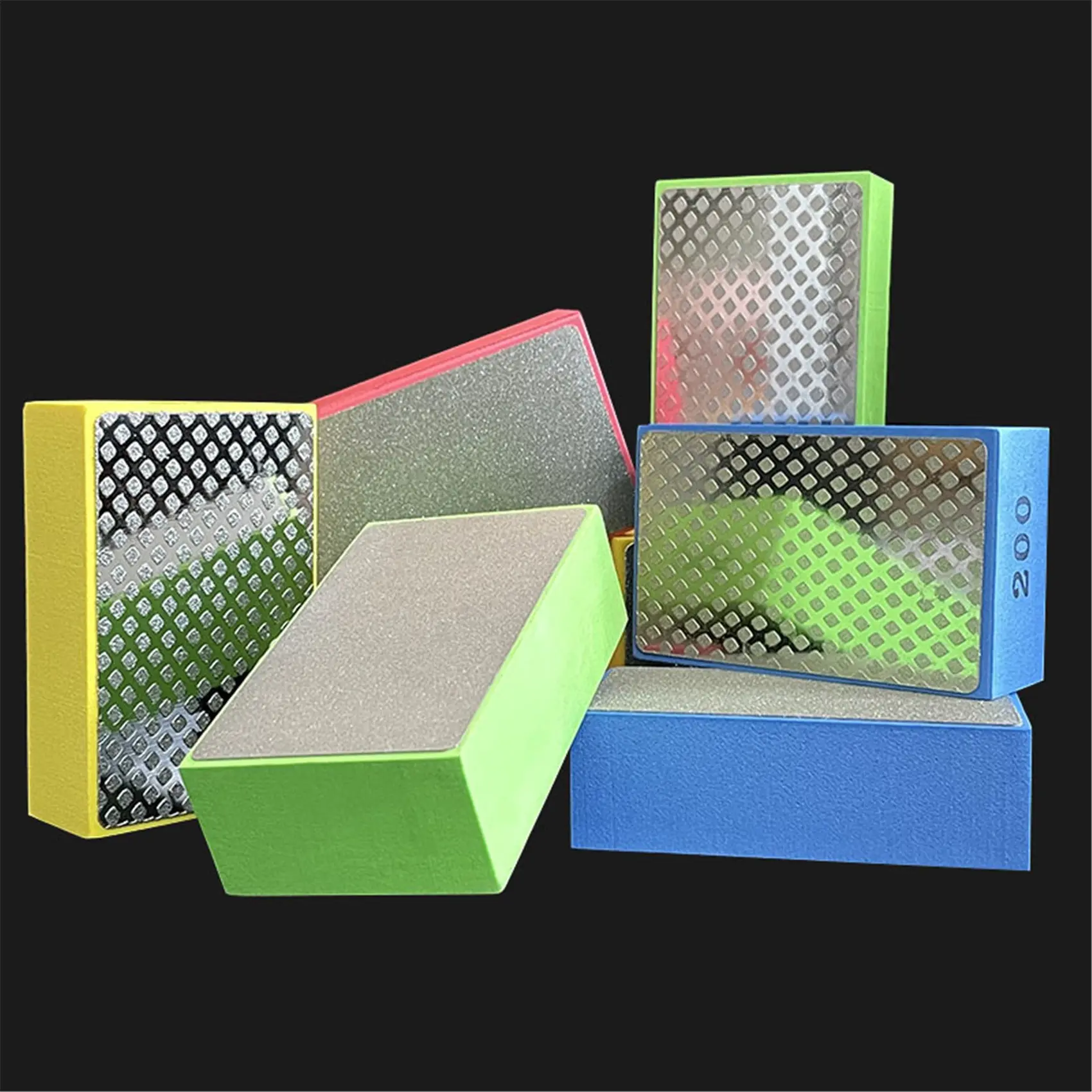 60/100/200/400 Grits Tile Trimmer Polishing Pad Diamond Polishing Pad For Ceramic Marble Glass Grinding Sanding Hand Pads Block