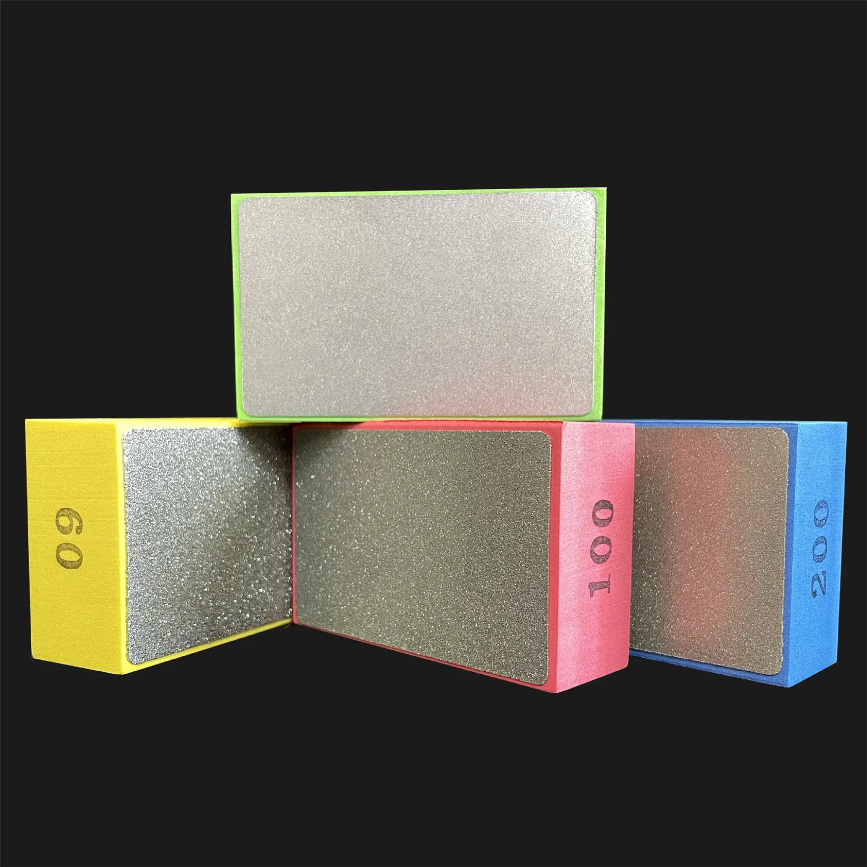 60/100/200/400 Grits Tile Trimmer Polishing Pad Diamond Polishing Pad For Ceramic Marble Glass Grinding Sanding Hand Pads Block