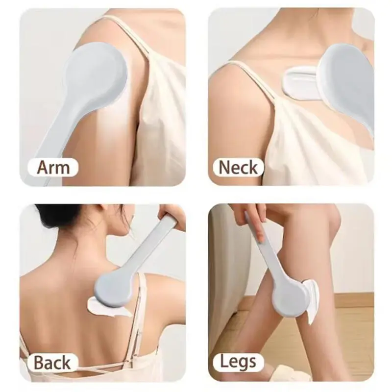 Handy Applicator Body Wash Brush Padded Brush With Long Reach Handle Self Application For Back Feet Skin Cream Sunscreen Lotion