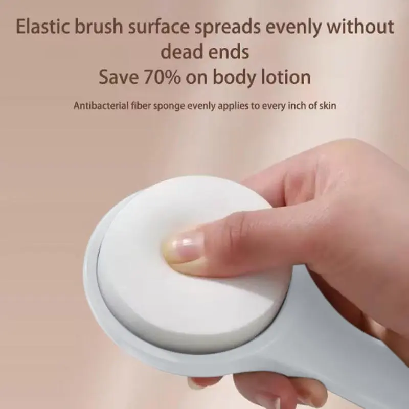 Handy Applicator Body Wash Brush Padded Brush With Long Reach Handle Self Application For Back Feet Skin Cream Sunscreen Lotion