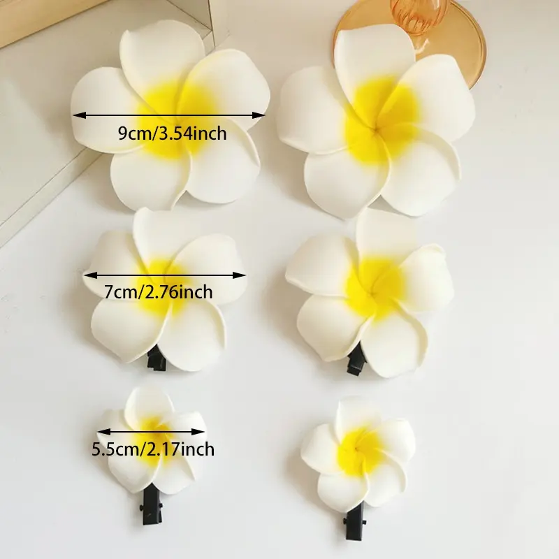 Fashion Summer Gradient Flower Hair Claws Sweet Hair Clips Women Girl Design Headwear Retro Barrette Hairpin Hair Accessories