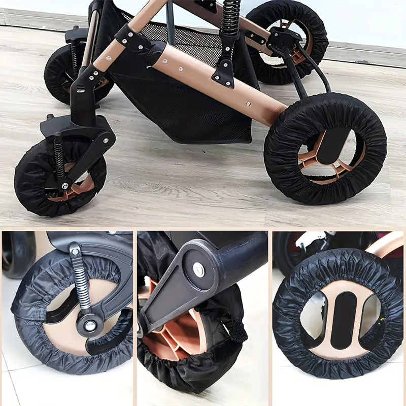 Baby Stroller Wheel Covers Stroller Wheel for Protection Cover Stroller Tire Dustproof Cover Apply to Pushchair  Wheel﻿