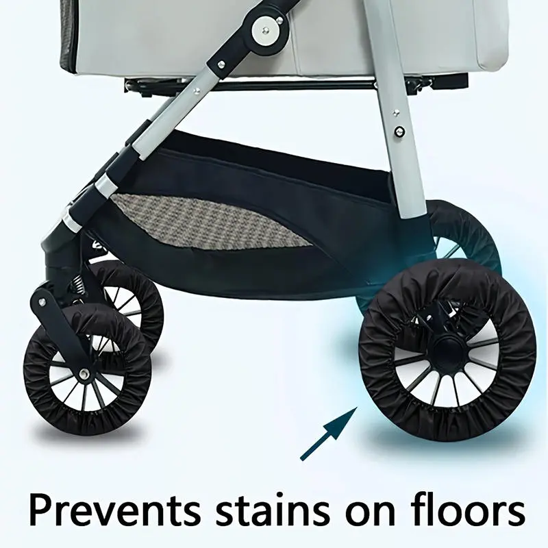 Baby Stroller Wheel Covers Stroller Wheel for Protection Cover Stroller Tire Dustproof Cover Apply to Pushchair  Wheel﻿