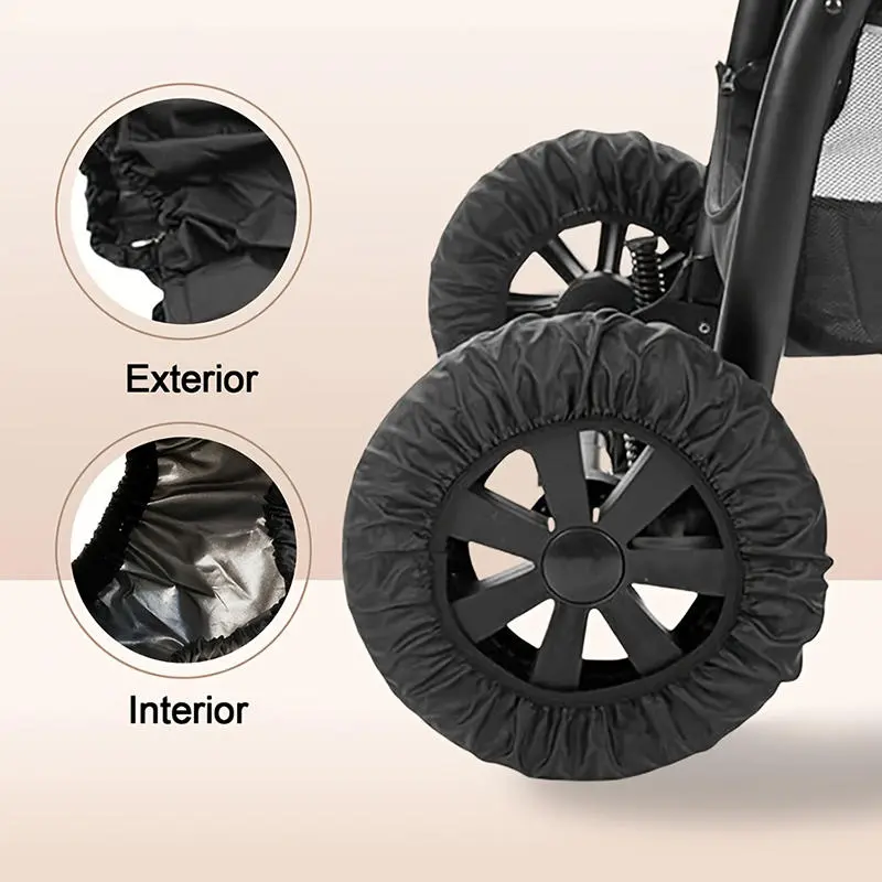 Baby Stroller Wheel Covers Stroller Wheel for Protection Cover Stroller Tire Dustproof Cover Apply to Pushchair  Wheel﻿