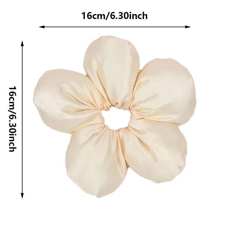 Elegant And Cute Sponge Flower Headband With Oversized  Intestine Loop And High-end Feel  Fashion  for Women Girls
