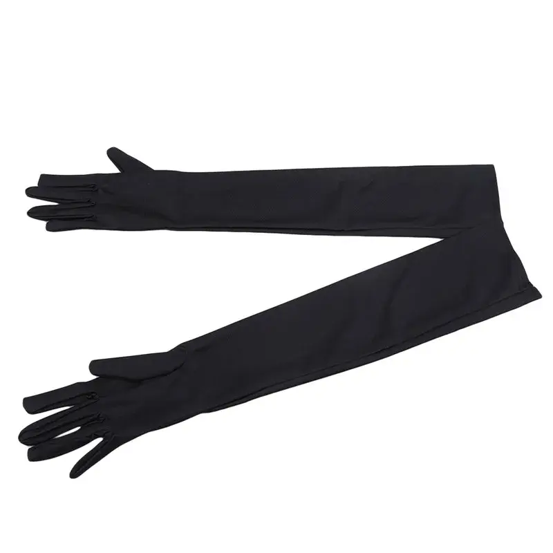 Women's Mittens Long Gloves Autumn Winter Fashion Solid Colors Female Satin Opera Evening Party Prom Costume Glove
