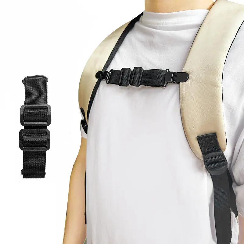 1~15PCS Backpack Chest Strap Buckle Backpack Shoulder Strap Fixed Belt Non-Slip Backpack Sternum Strap Bag Accessories Clip