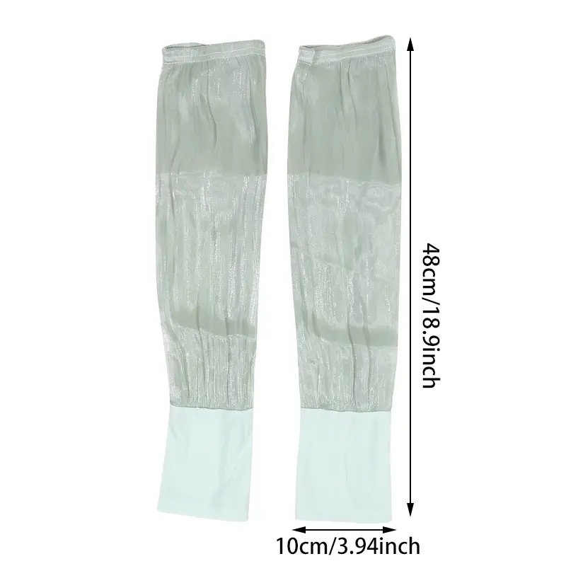 New Ice Silk Long Sleeves Sunscreen Loose Arm Sleeves UV Sun Protection Summer Women Gloves Outdoor Cycling Golf Cool Arm Cover