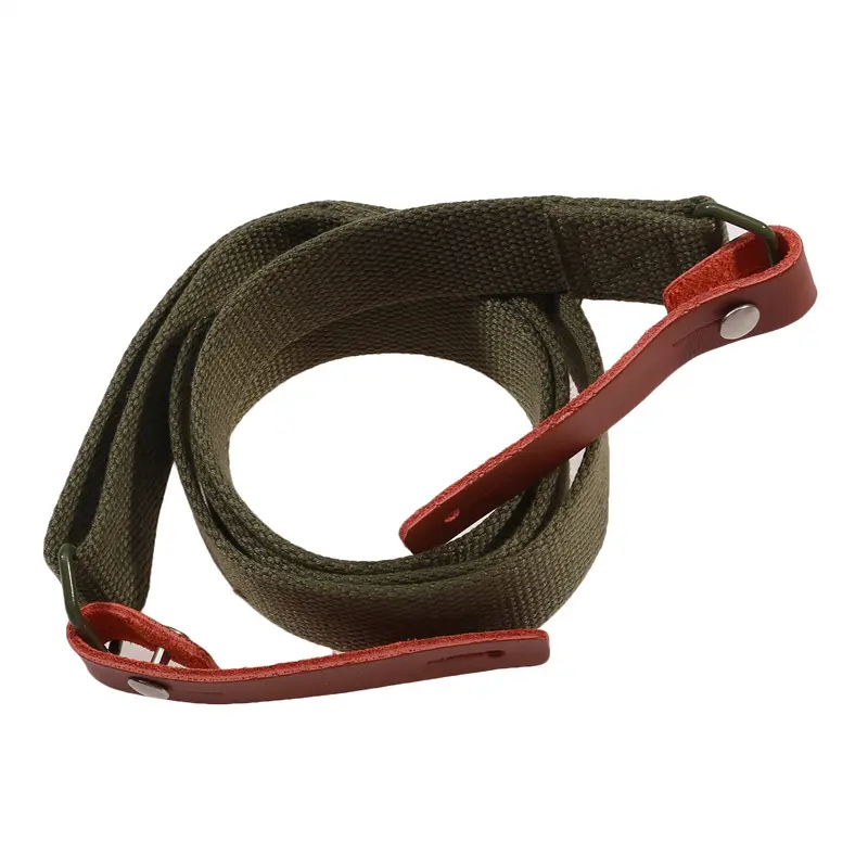 2024 Original Sling Airsoft Hunting Shooting Adjustable Leather Two Point Tactical AK Rifle Strap Survival Belt