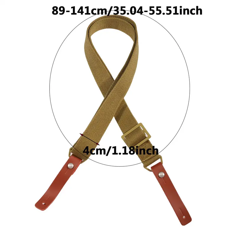 2024 Original Sling Airsoft Hunting Shooting Adjustable Leather Two Point Tactical AK Rifle Strap Survival Belt