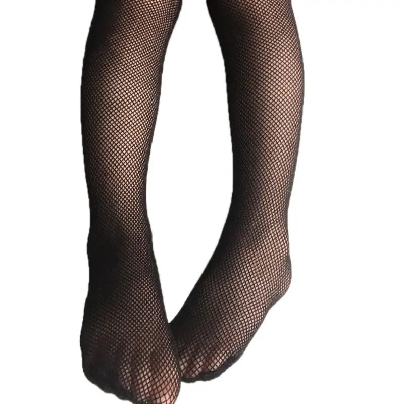 Fashion Fishnet Pantyhose Tights Children Black Net Grid Pantyhose Stocking Stuffers Kids Girls Mesh Stockings