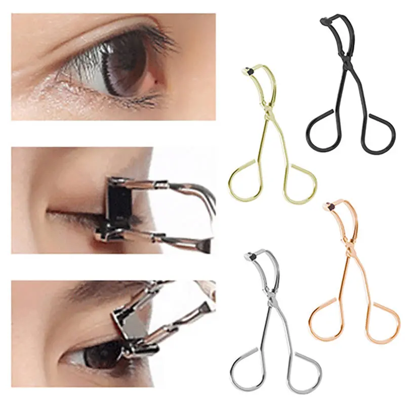 Nice Mini Partial Eyelash Curler Nature Curl Sun Flower Eyelash Extension Volume Tweezers Beauty Makeup Tool Carbon Steel