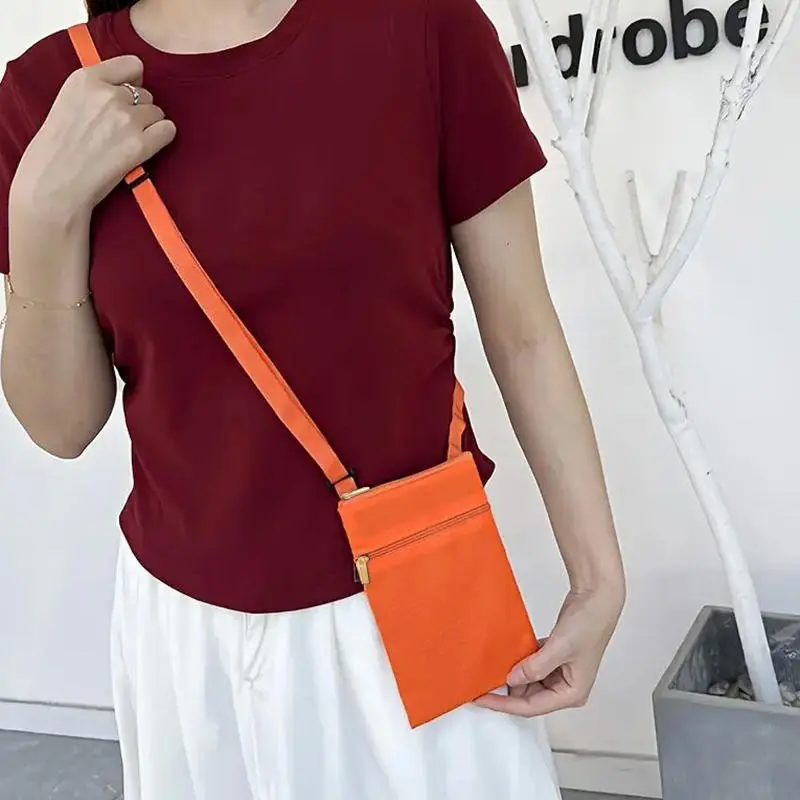 Soft Oxford Women's Crossbody Bags Small Shoulder Handbags For Men Solid Color Students Phone Bags Mini Messenger Bags