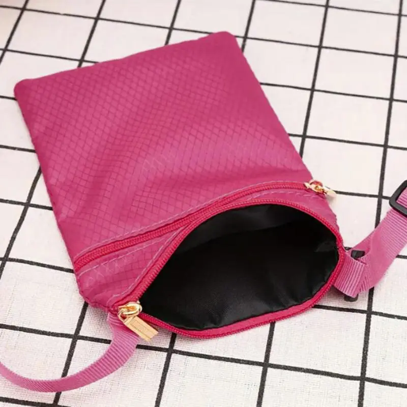 Soft Oxford Women's Crossbody Bags Small Shoulder Handbags For Men Solid Color Students Phone Bags Mini Messenger Bags