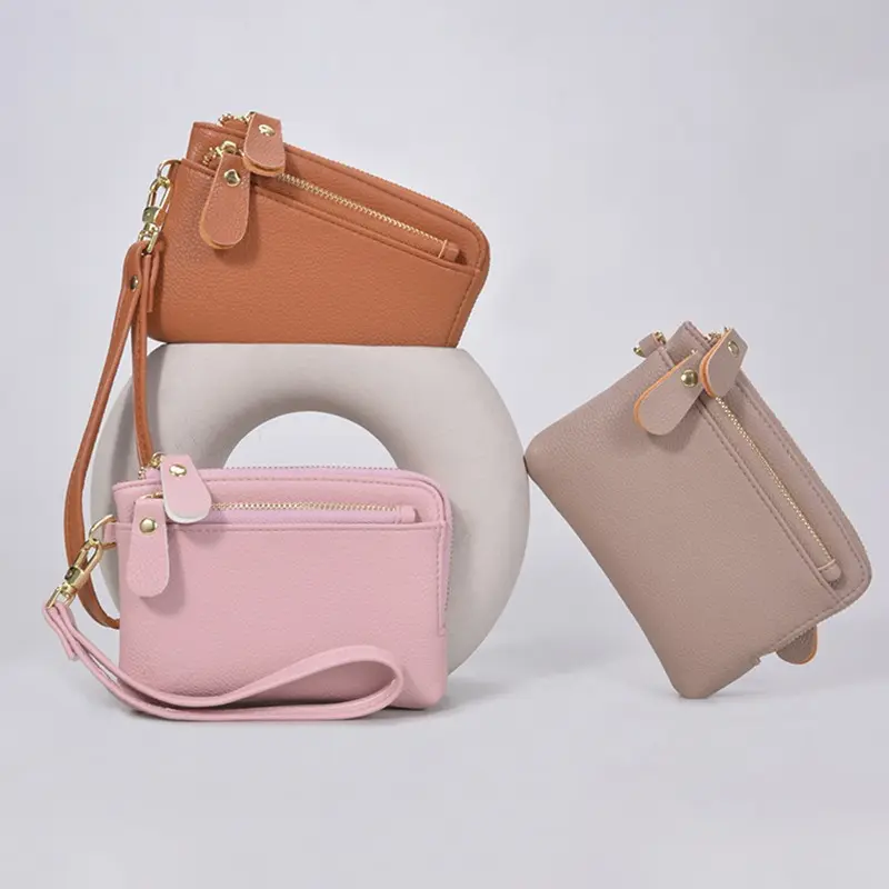 New Mini Wallet Luxury Brand Designer Women Coin Purse Red Black Female PU Leather Small Hand Bag Cash Pouch Card Holder