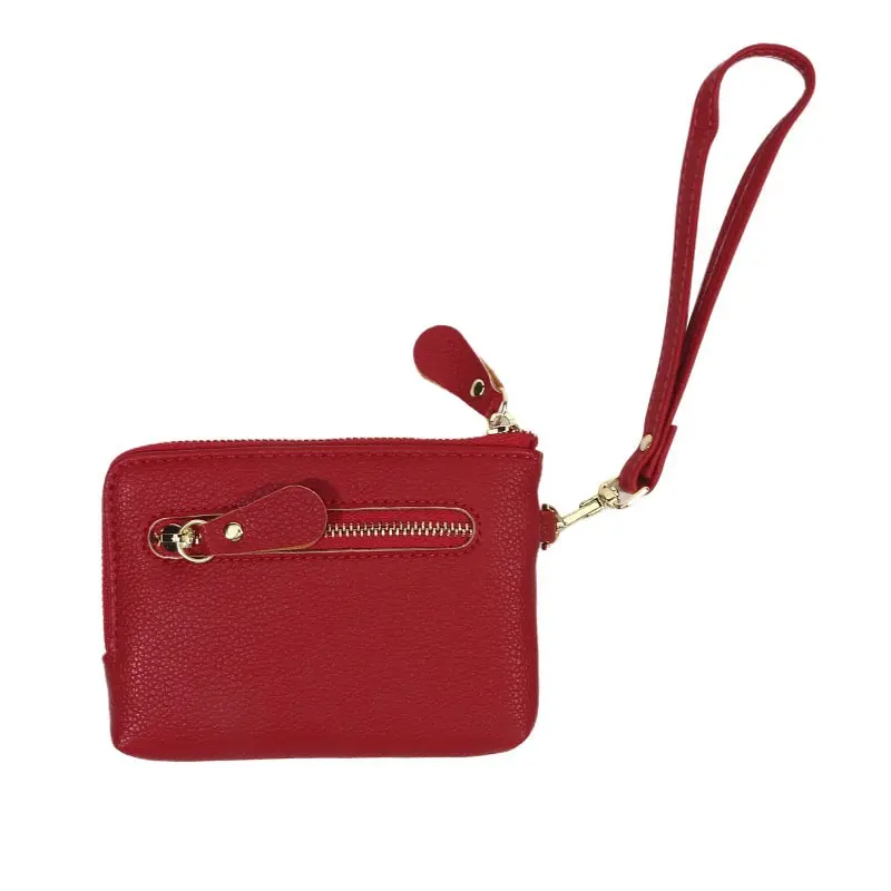 New Mini Wallet Luxury Brand Designer Women Coin Purse Red Black Female PU Leather Small Hand Bag Cash Pouch Card Holder