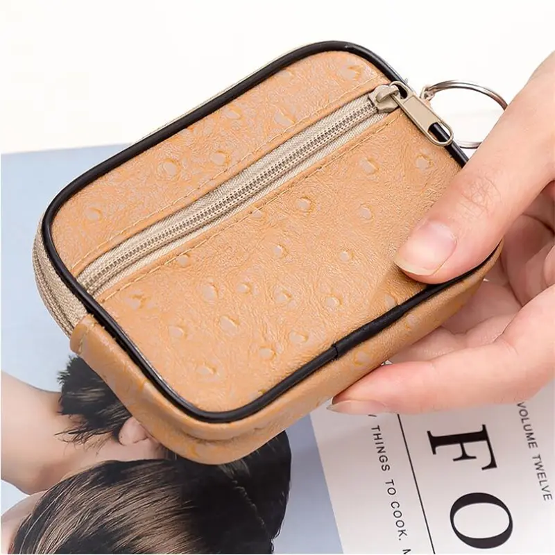 Small Coin Bag Casual Style Zipper Change Purse Pouch Wallet Pouch Bag Purse Mini Soft Men Women Card Coin Key Holder