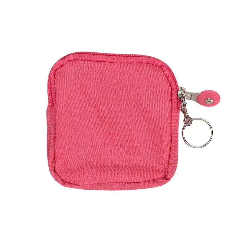 Wear-resistant Wallet Money Bag Male Female Canvas Money Coin Purse Durable Waterproof with Key Ring Credit Card Holder